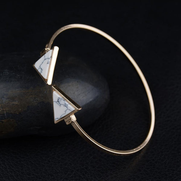 Thind Band Bangles with Marble Stones