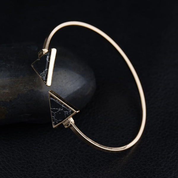 Thind Band Bangles with Marble Stones