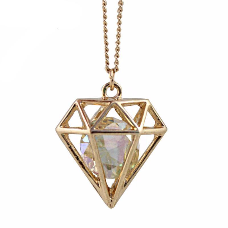 Diamond Inspired Pendant Necklace For Women