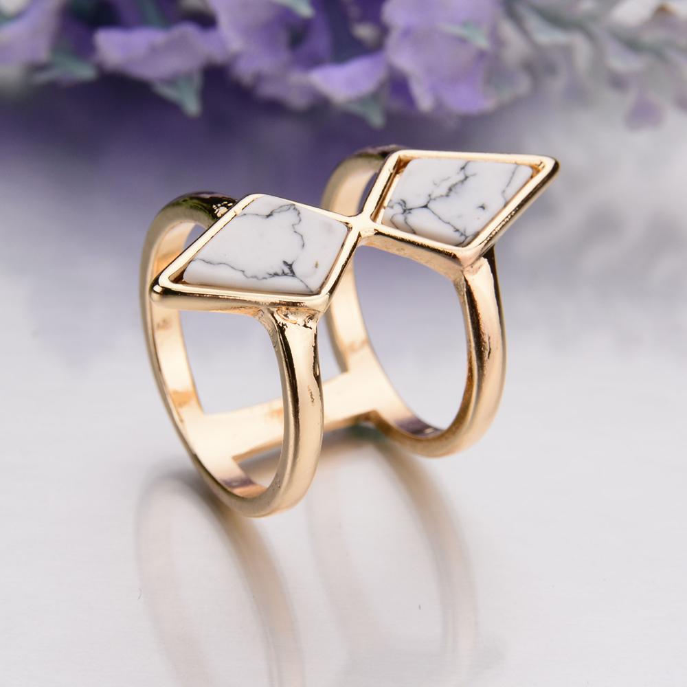Double Layer Diamond Ring