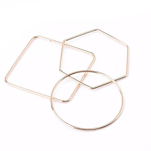 Modern Minimalist Geometric Shaped Bangles