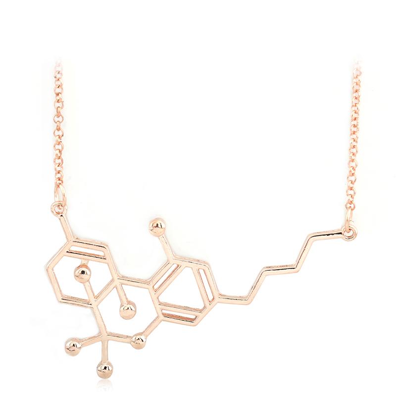 Molecule Structure Pendant Necklace