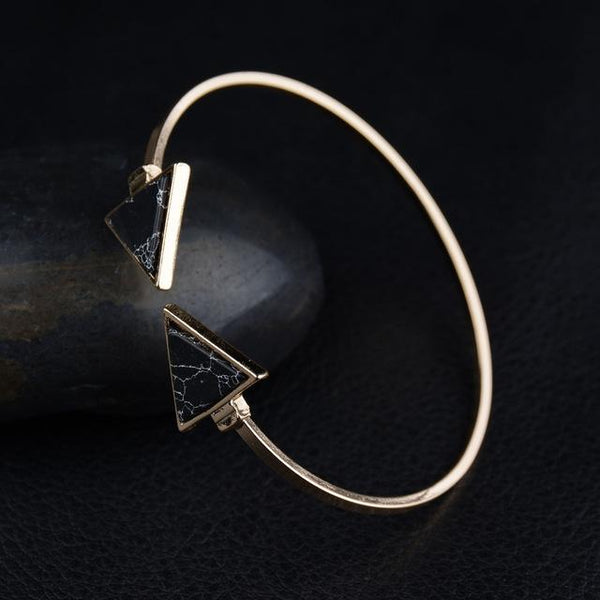 Thind Band Bangles with Marble Stones