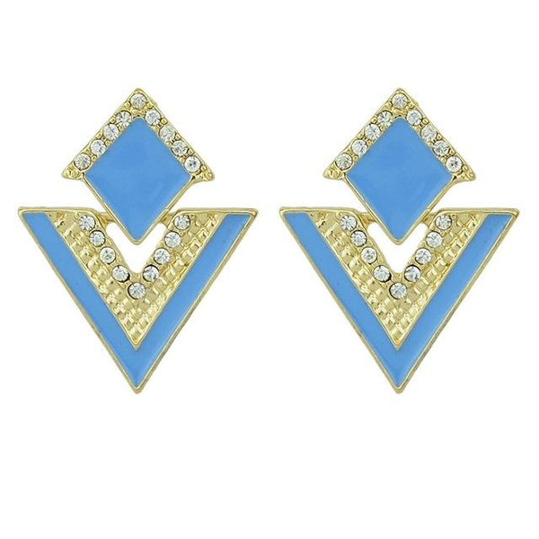 Geometric Drop Triangle Earrings for Women
