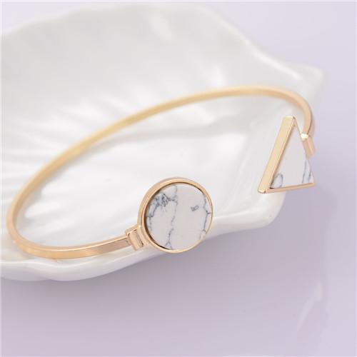 Thind Band Bangles with Marble Stones