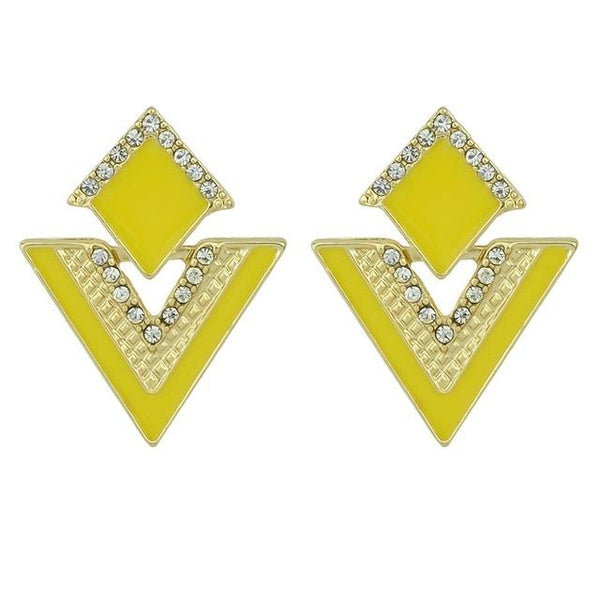 Geometric Drop Triangle Earrings for Women