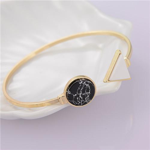 Thind Band Bangles with Marble Stones